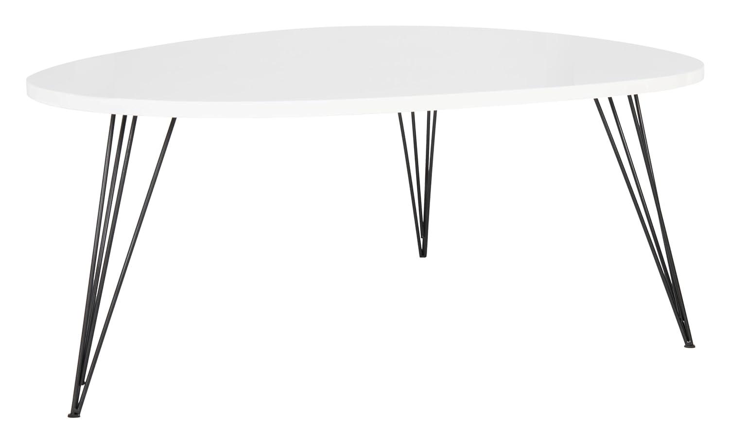 Wynton Coffee Table - White/Black - Safavieh
