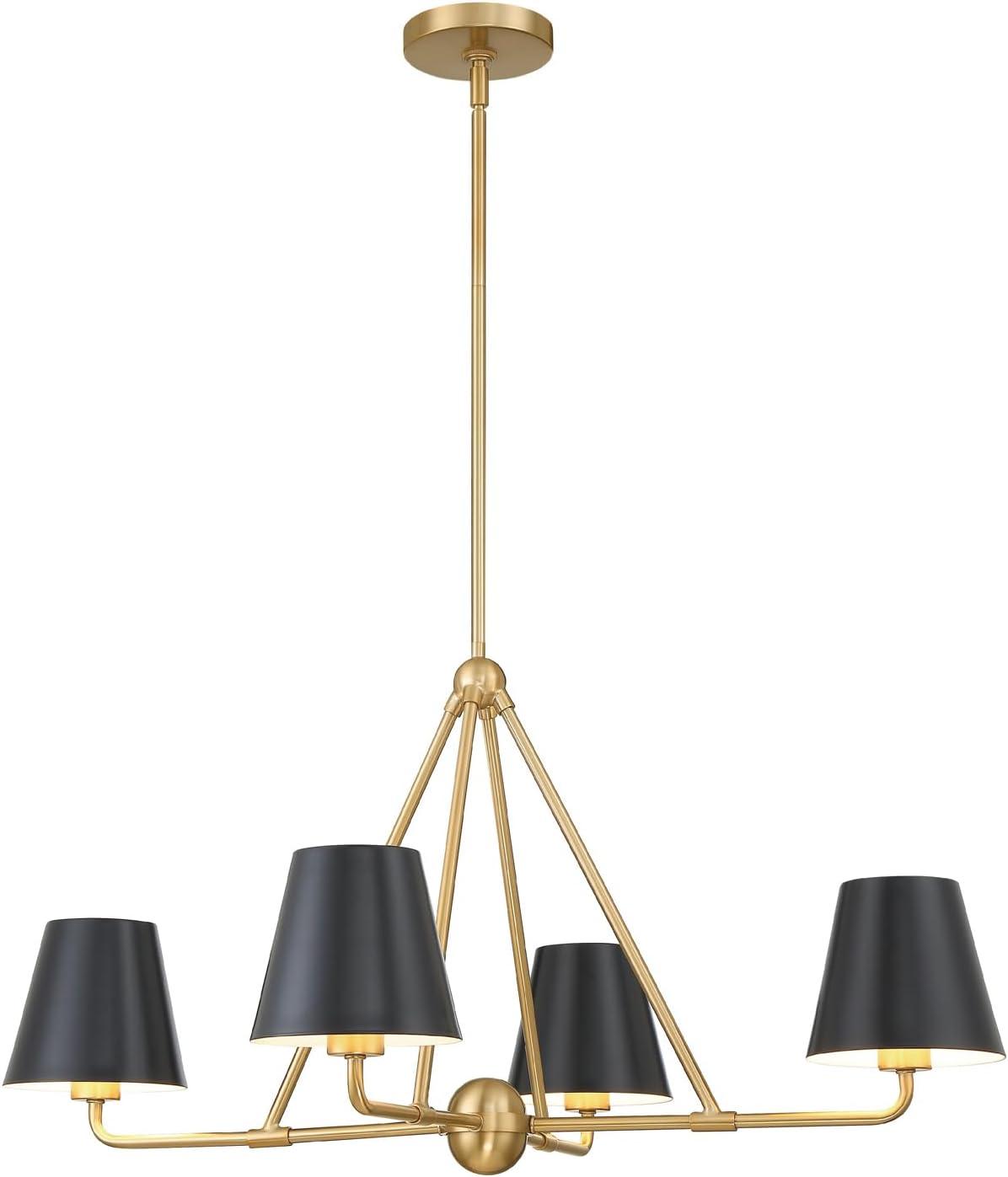 Crystorama Lighting - Xavier - 4 Light Chandelier In Traditional Style-17 Inches