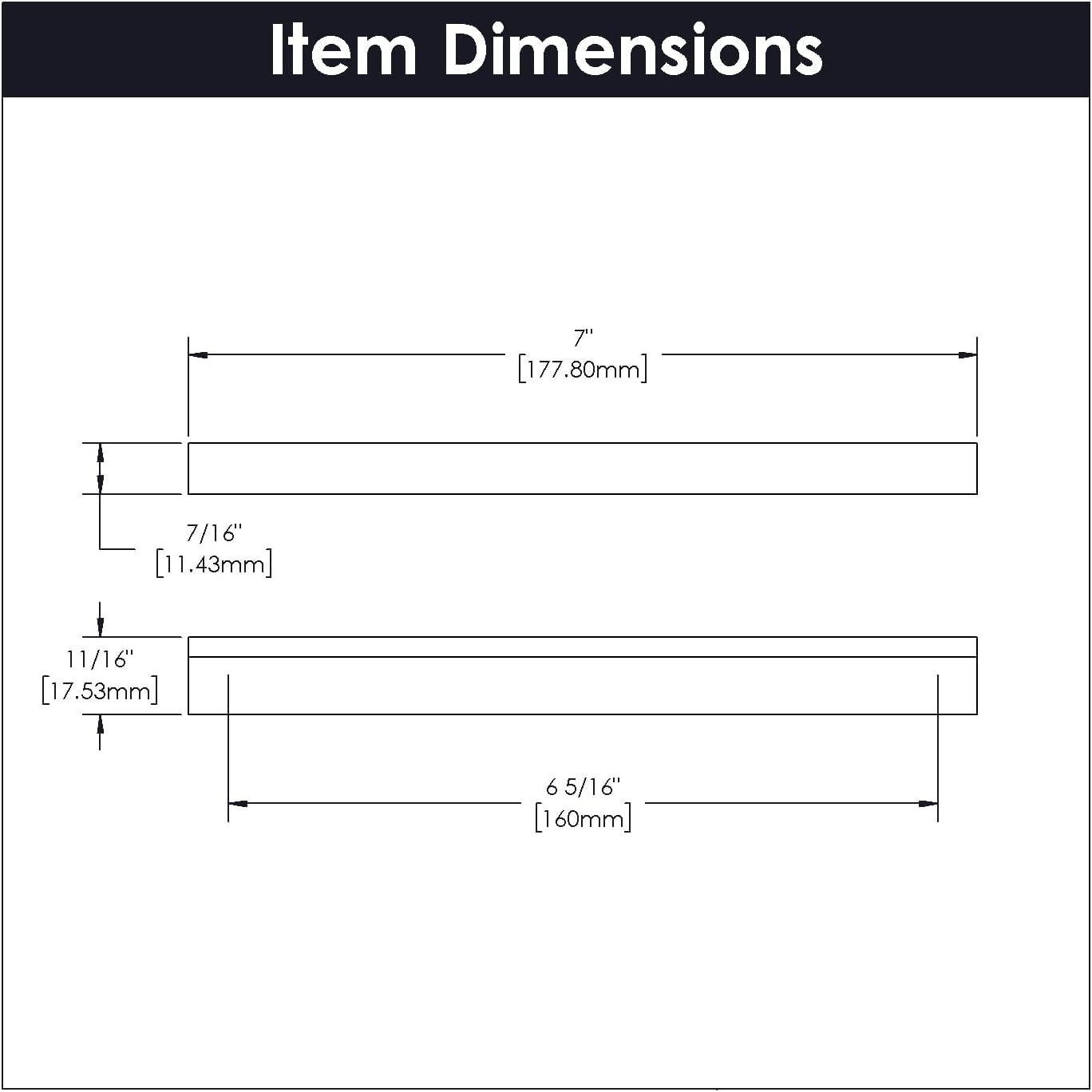 Hickory Hardware Streamline Kitchen Cabinet Handles, Solid Core Drawer Pulls for Cabinet Doors