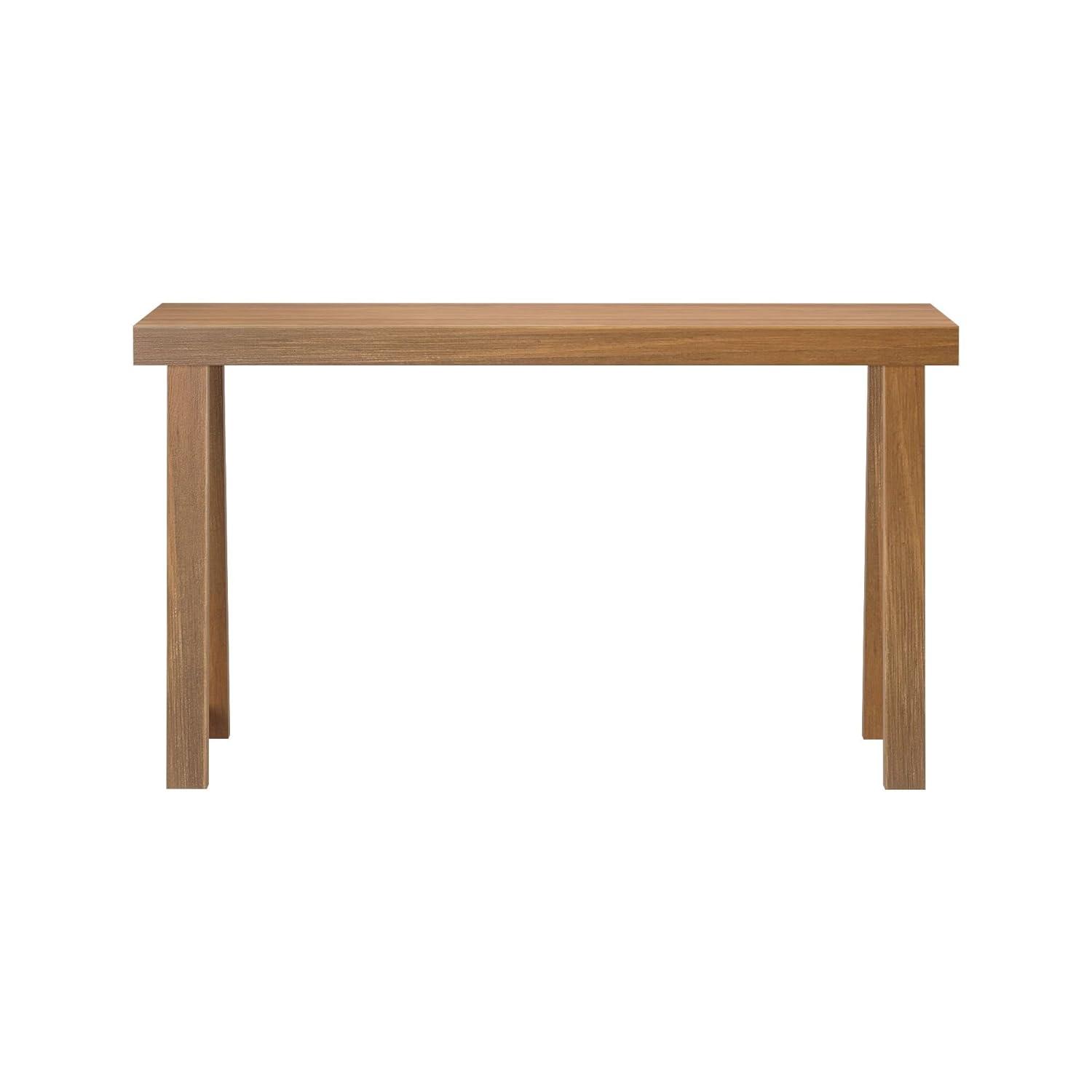 Plank+Beam Solid Wood 56" Console Table, Classic Entryway Table, Narrow Foyer Table