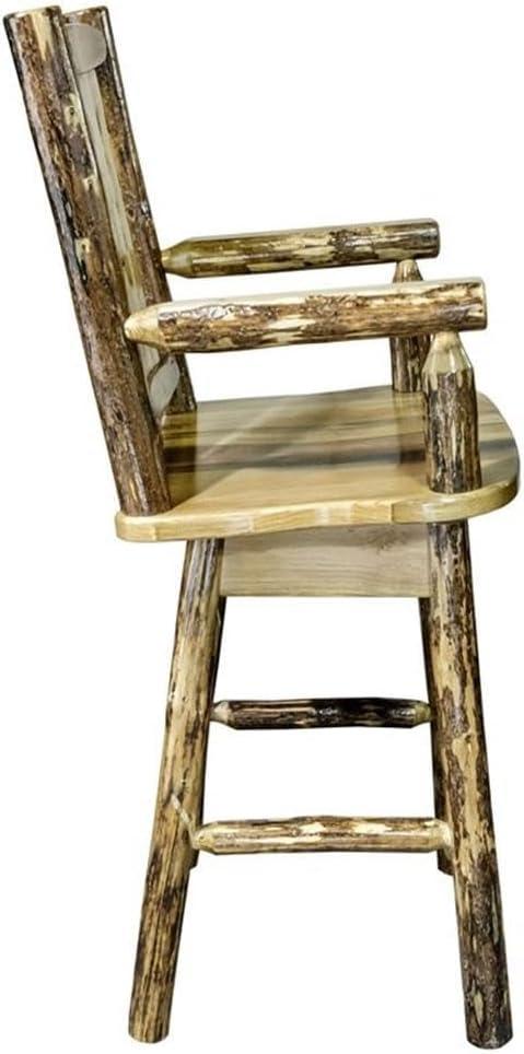 Glacier Country Collection Counter Height Swivel Captain's Barstool