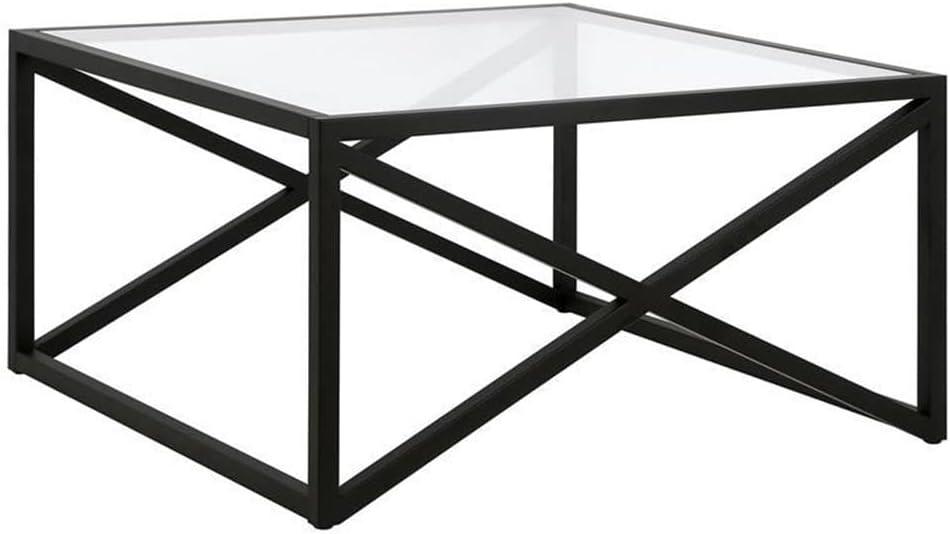 Henn&Hart Square Black Bronze Coffee Table