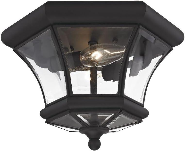 Livex Lighting Monterey/Georgetown 2 - Light Flush Mount in  Black