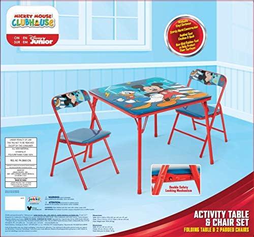 Mickey Mouse Child 3-Piece Table and Chairs Set, Red