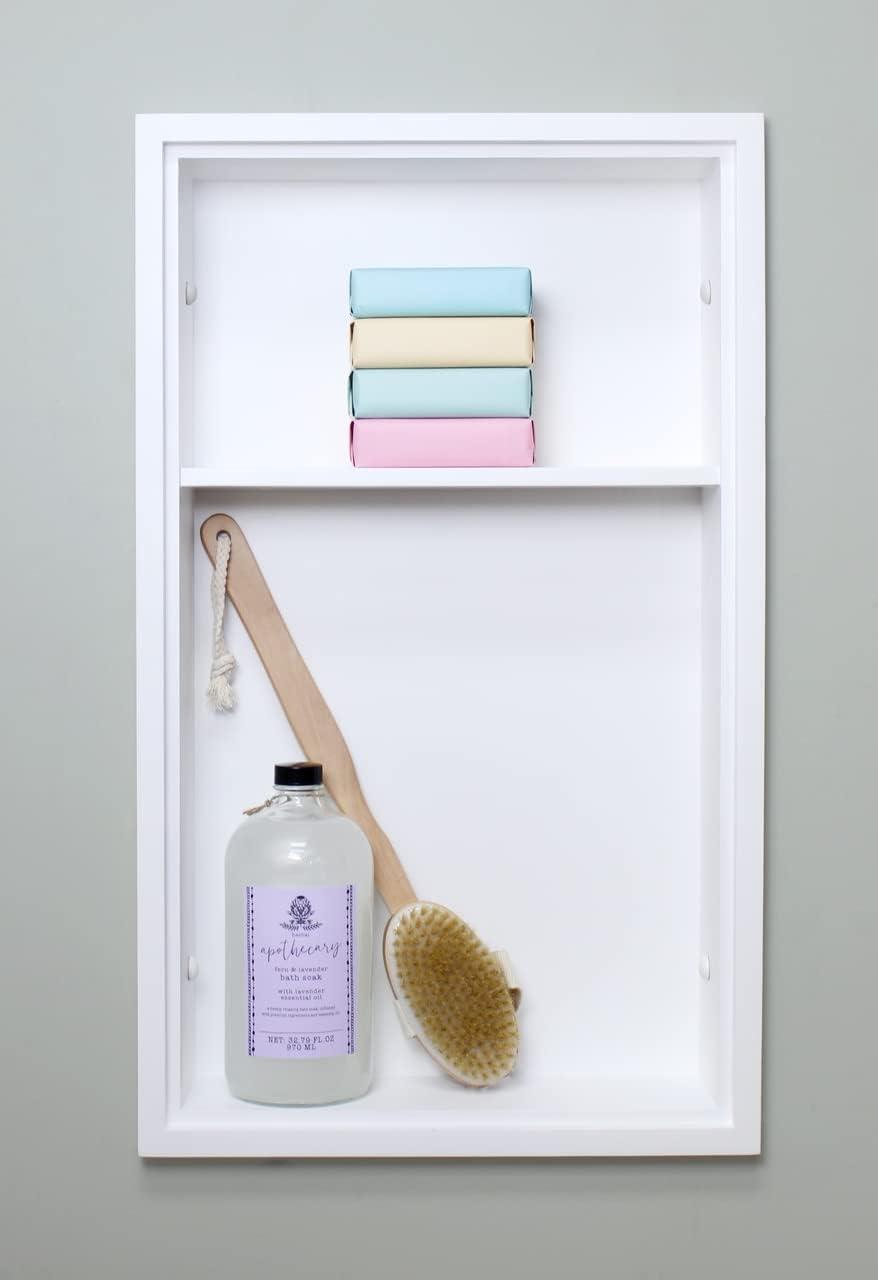 Fox Hollow Furnishings Fox Hollow Furnishings Recessed Wall Shelf with Adjustable Shelves
