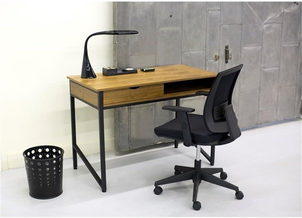 Products 1950BL Studio Single Drawer Desk, Black