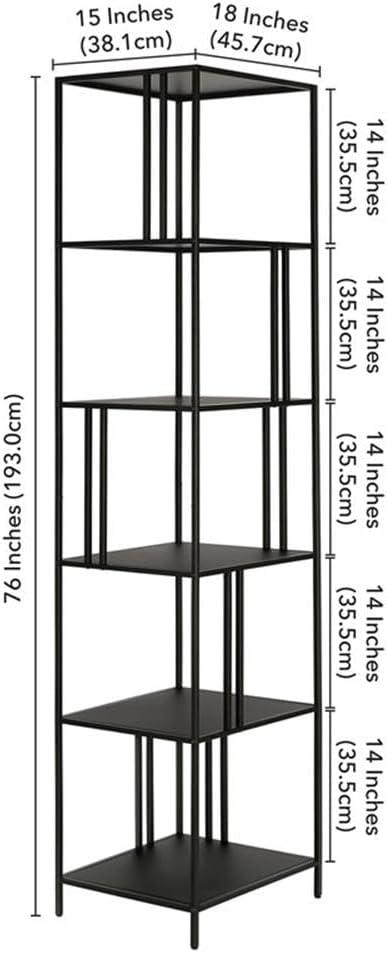 Evelyn&Zoe Cortland 22" Wide Rectangular Console Table with Glass Shelves, Brass
