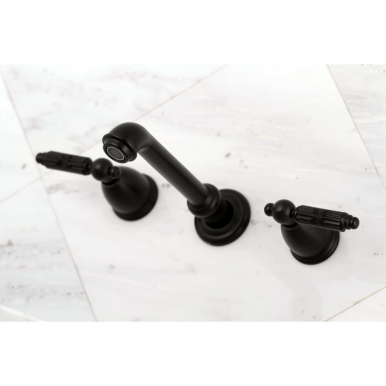 Kingston Brass Kingston Brass Georgian Two-Handle 3-Hole Wall Mount Bathroom Faucet KS7122GL