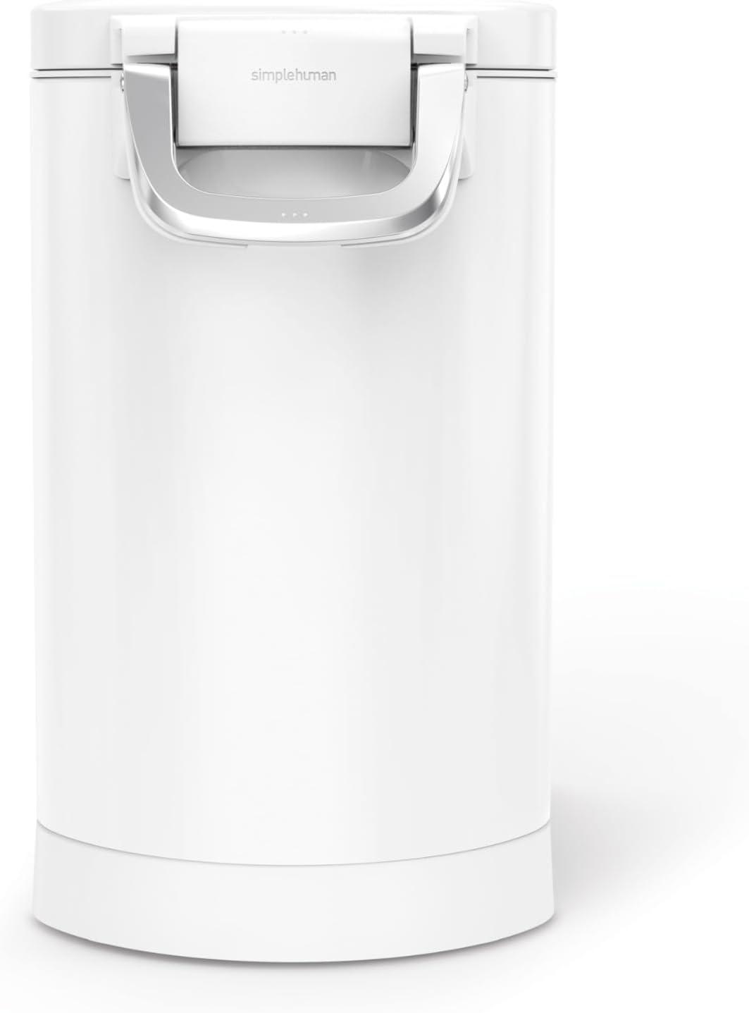 simplehuman Pet Food Storage Container Stainless Steel for Dog Food, Cat Food, and Bird Feed