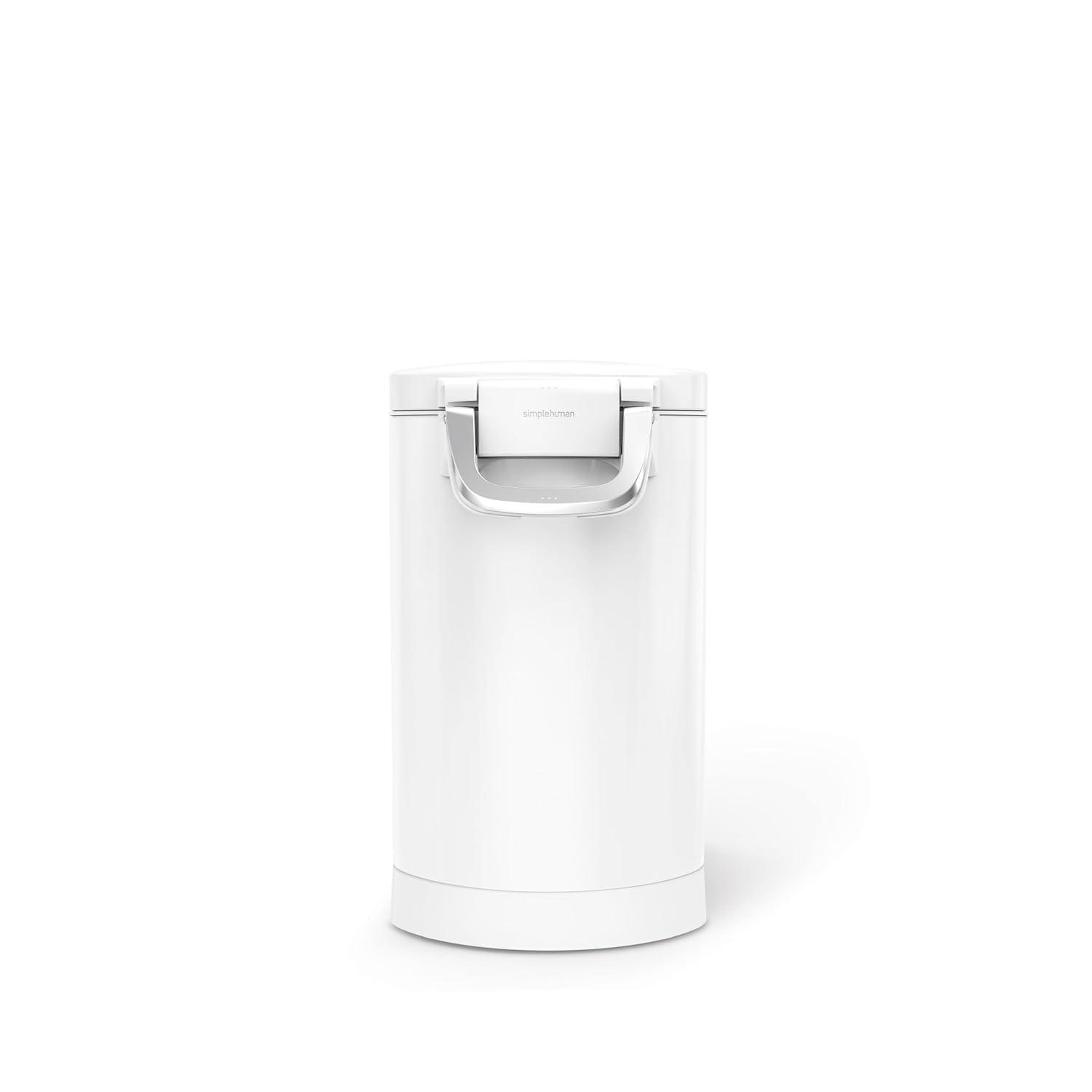 simplehuman Pet Food Storage Container Stainless Steel for Dog Food, Cat Food, and Bird Feed