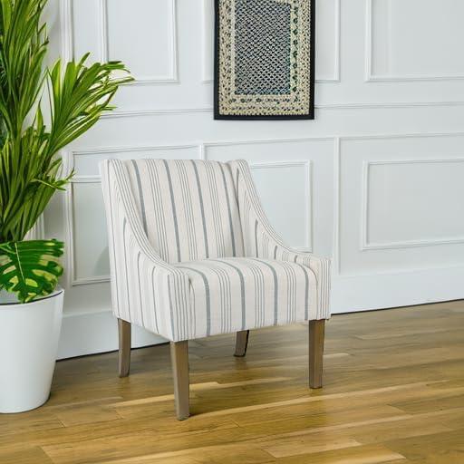 Modern Swoop Accent Armchair - HomePop