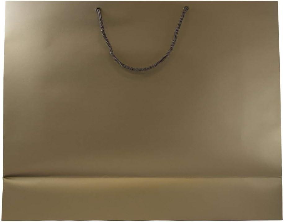 JAM Paper Jumbo Matte Holiday Gift Bags, Bronze, 20 x 16 x 6 inches, 1 per Pack
