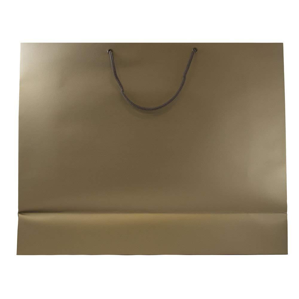 JAM Paper Jumbo Matte Holiday Gift Bags, Bronze, 20 x 16 x 6 inches, 1 per Pack