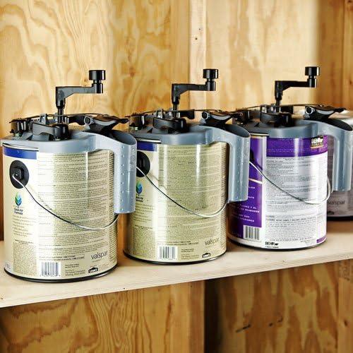 Paint Lid – Gallon Size Paint Can Pour Spout – Easy, Mess-Free Mixing Mate Paint Can Lid – Pistol Grip Handle Paint Mixers to Stir, Pour, & Store – Simply Twist to Secure