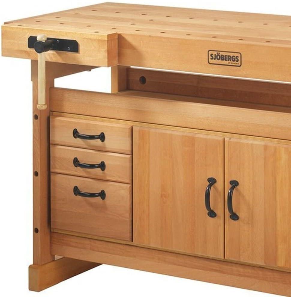 Scandi Plus Beech Wood Workbench with Cabinet Combo