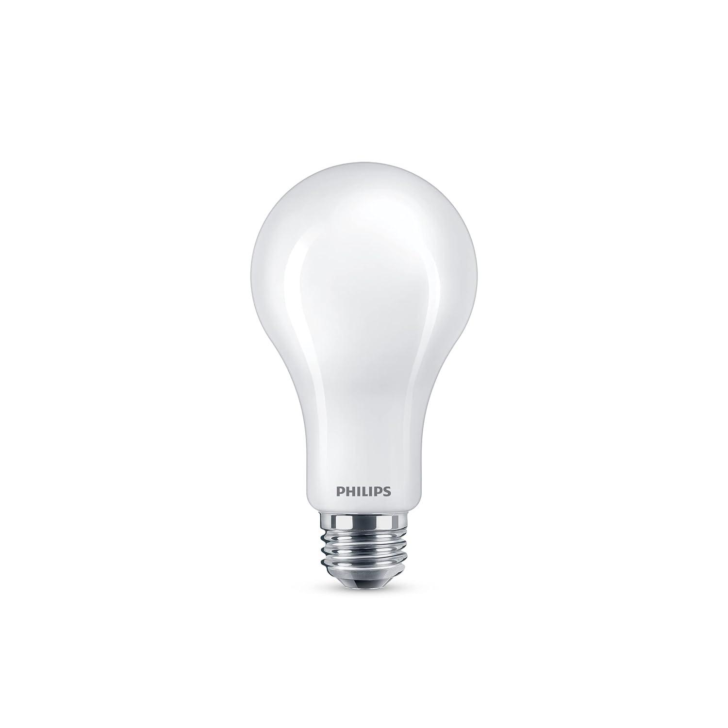 Philips Ultra Definition LED 100-Watt A21 Light Bulb, Frosted Soft White, Dimmable, E26 Medium Base (2-Pack)