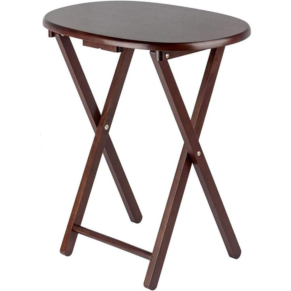 5pc Nathan Snack Table Set In Cappuccino Brown - Winsome