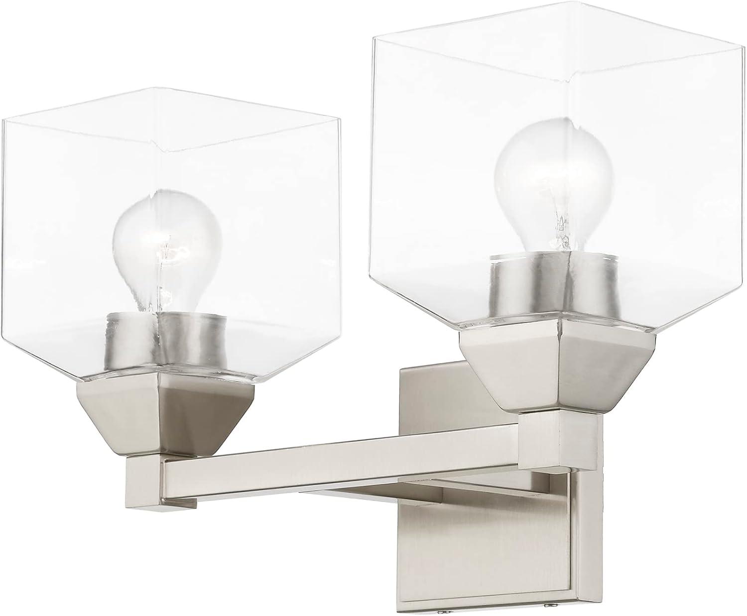 Livex Lighting Aragon 2 - Light Vanity in  Brushed Nickel