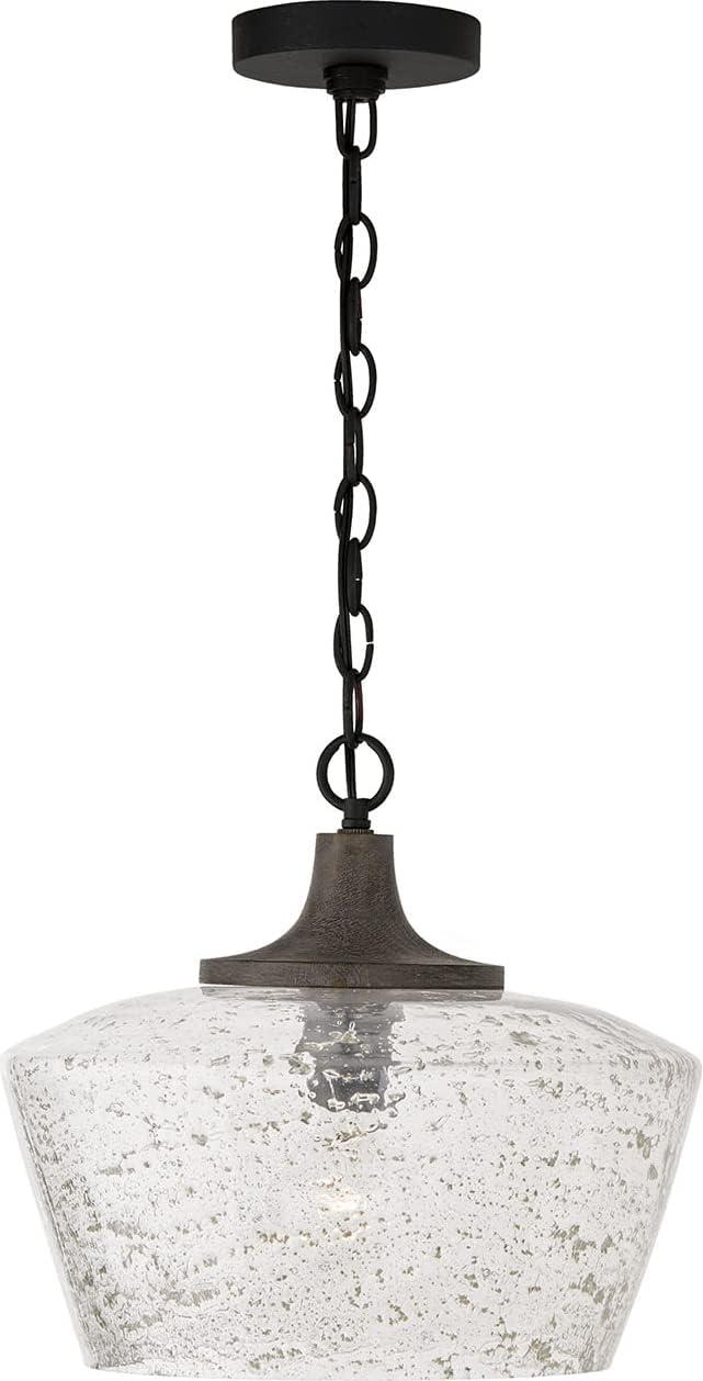 Capital Lighting Clive 1 - Light Pendant in  Carbon Grey/BlackIron