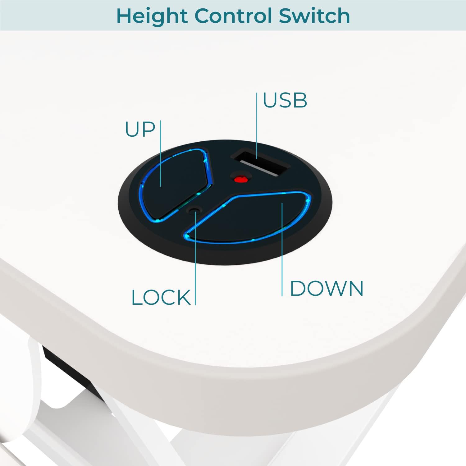 VERSADESK VersaDesk PowerPro Electric Height Adjustable Desk Converter w/ USB Charging Port
