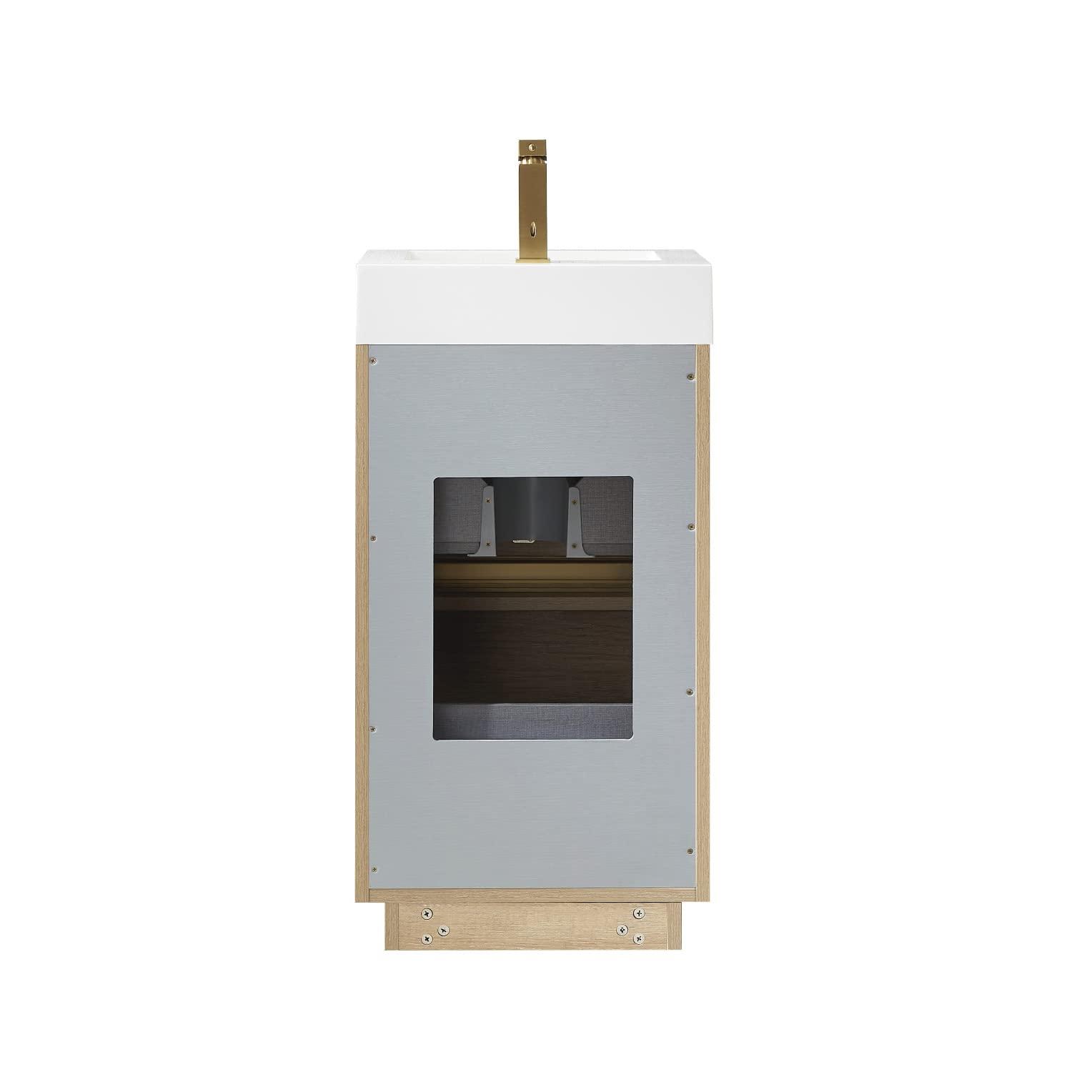 Beira 17.7'' Single Bathroom Vanity with Composite Top