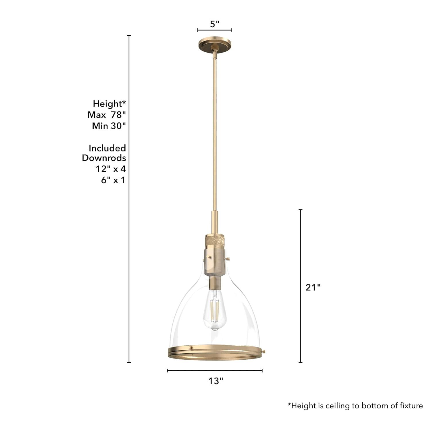 Van Nuys 1 Light 13 inch Bell Pendant
