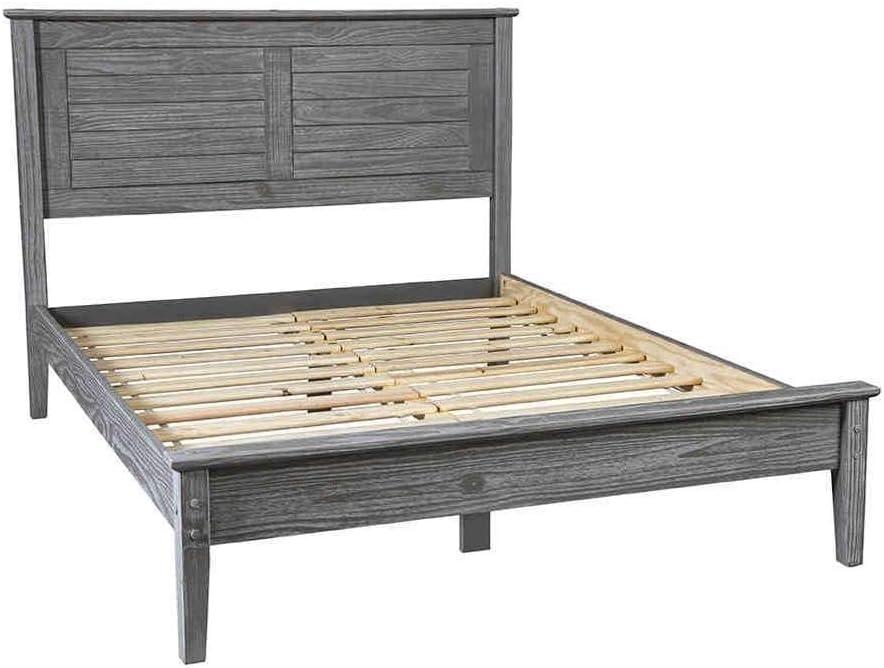 Greenport Solid Wood Louvered Bed