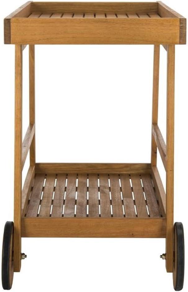 Renzo Indoor/Outdoor Serving Cart PAT7032 - Natural - Safavieh