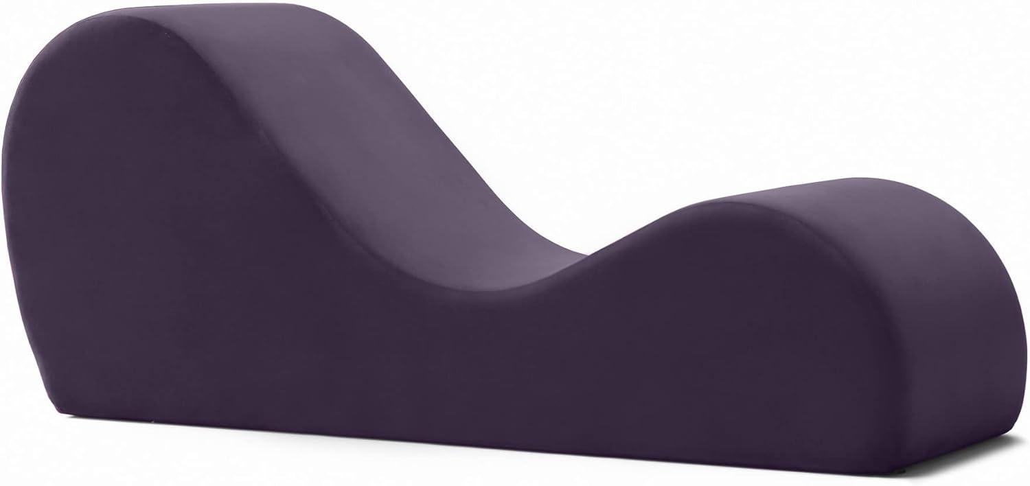 Avana Yoga Chaise Lounge Chair, Aubergine