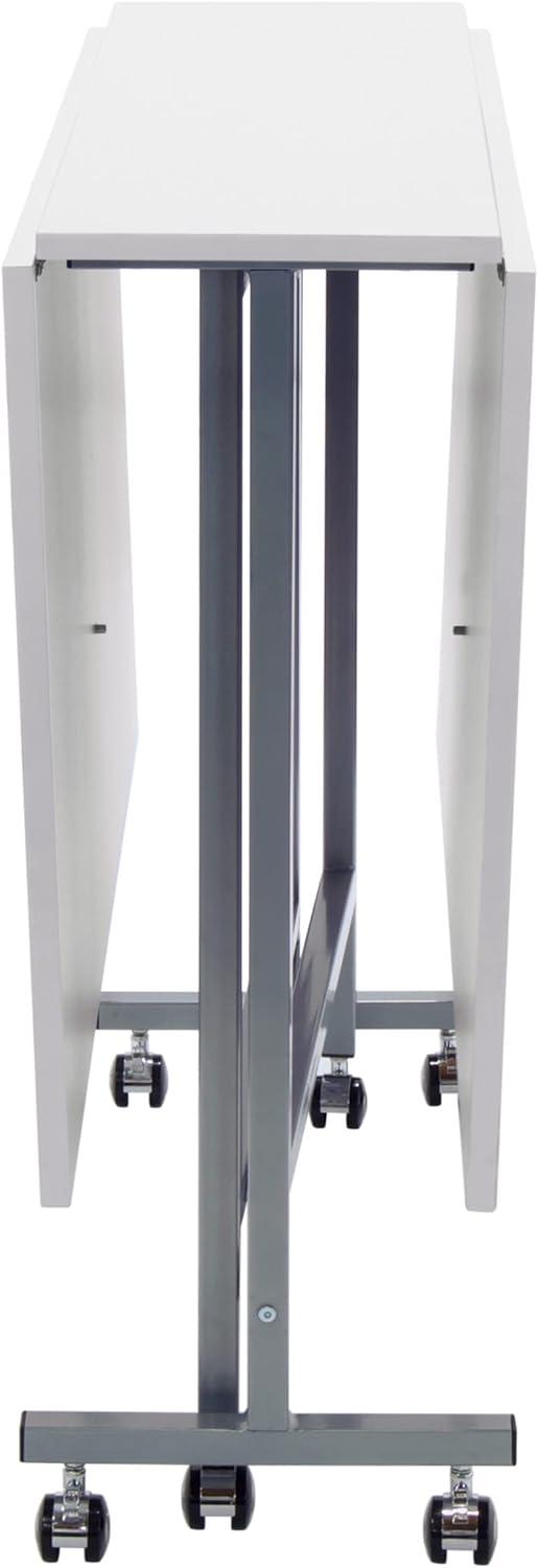 Sew Ready 58.75'' x 36.5'' Foldable Craft Table with Wheels