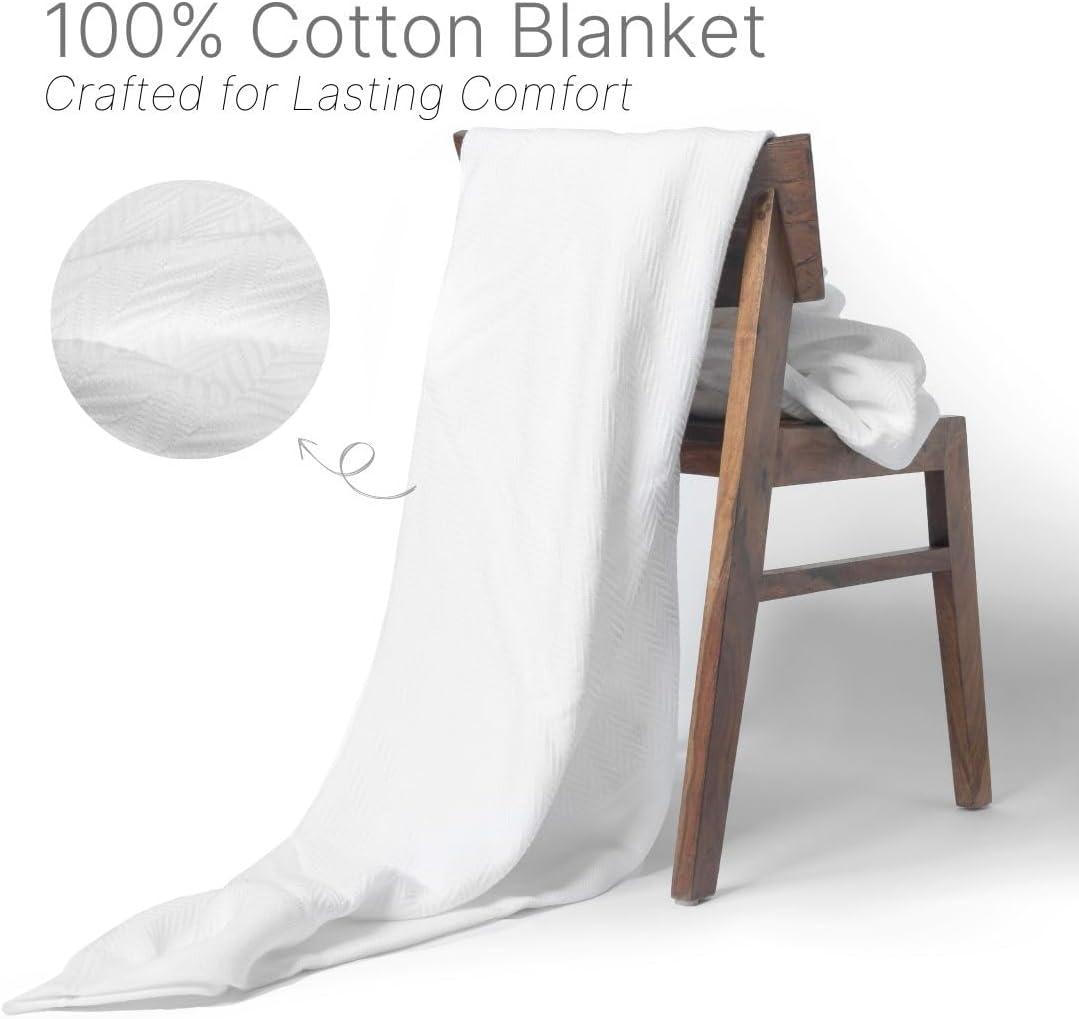 Eddie Bauer Herringbone Cotton Reversible Blanket