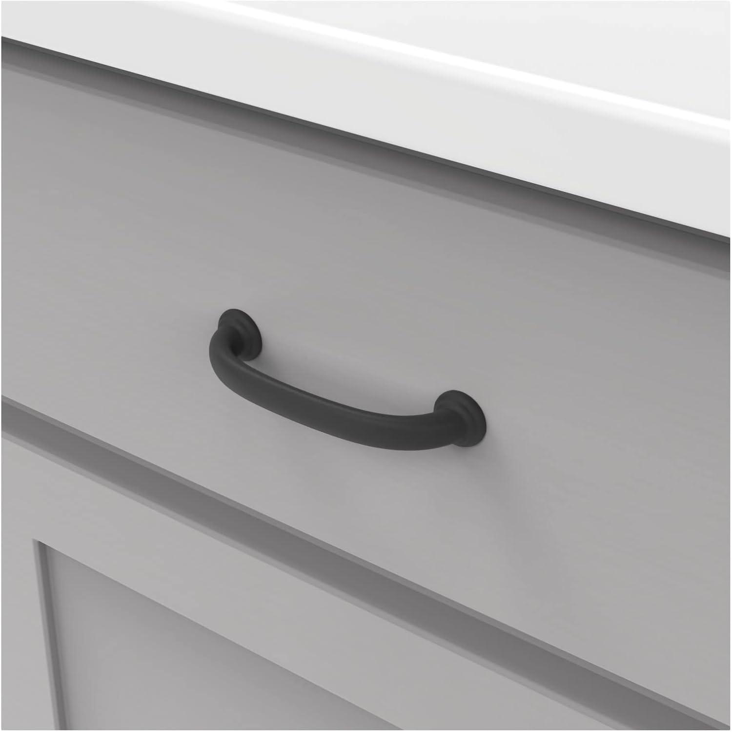 Hickory Hardware Zephyr Kitchen Cabinet Handles, Solid Core Drawer Pulls for Doors, 3-3/4" (96mm)