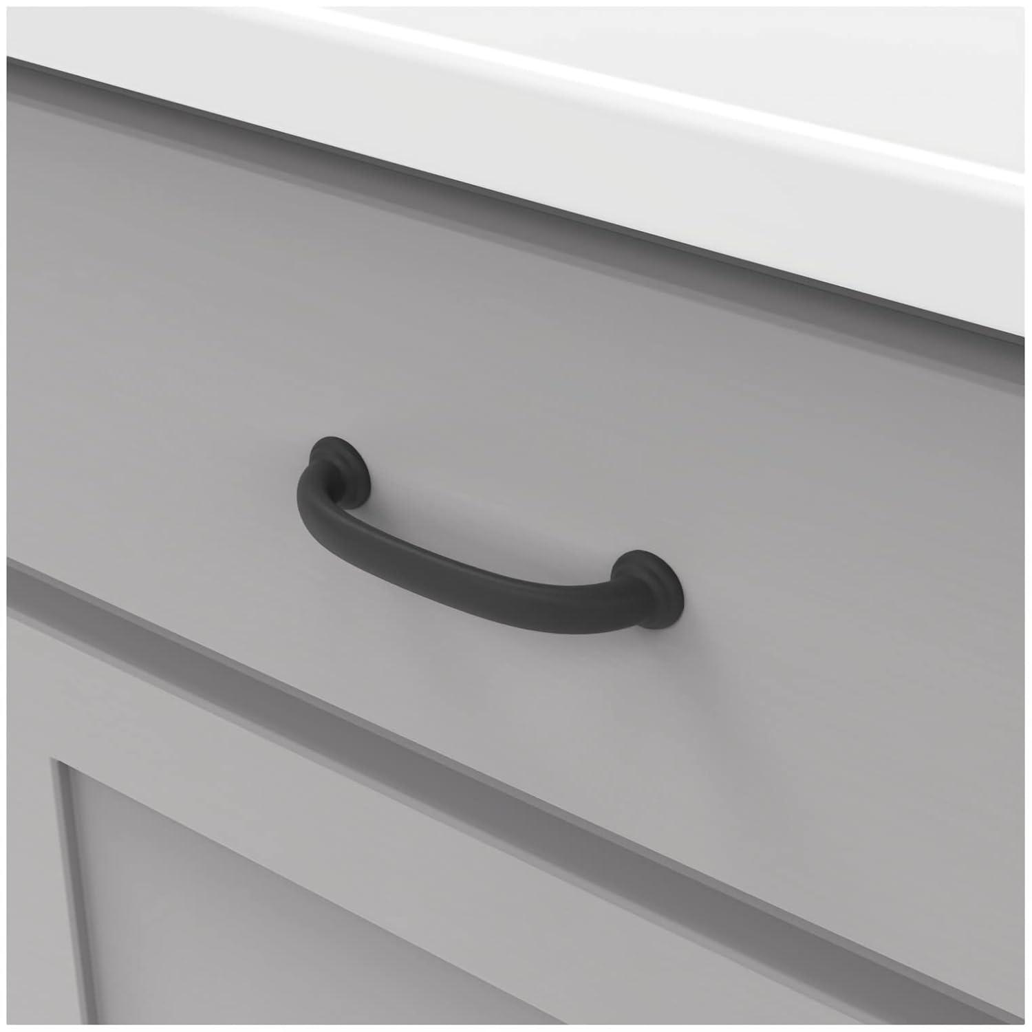 Hickory Hardware Zephyr Kitchen Cabinet Handles, Solid Core Drawer Pulls for Doors, 3-3/4" (96mm)