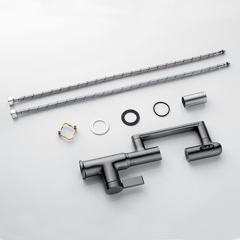 Lefton Rotatable Single Hole Bathroom Faucet with Temperature Display BF2204