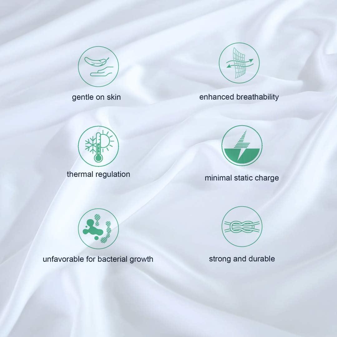 Brielle Home  300 Thread Count TENCEL Lyocell Sateen Sheet Set Blush Queen