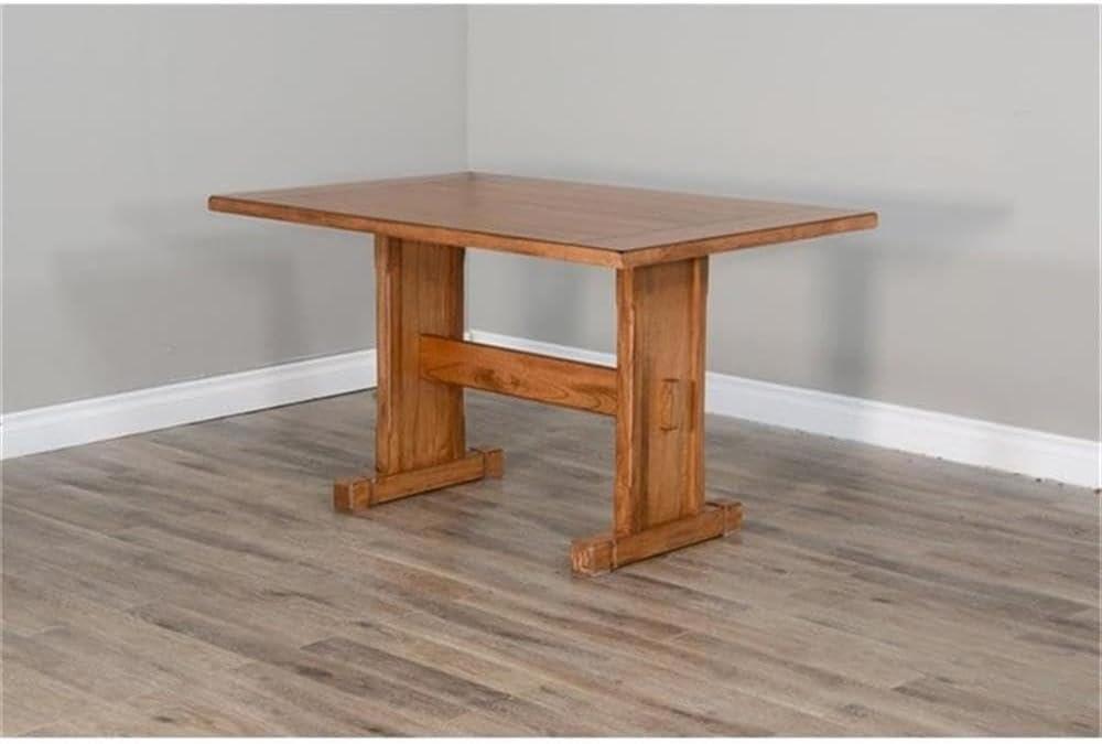 Pemberly Row 4-pieces Corner Dining Set/Breakfast Nook in Oak with Storage Space
