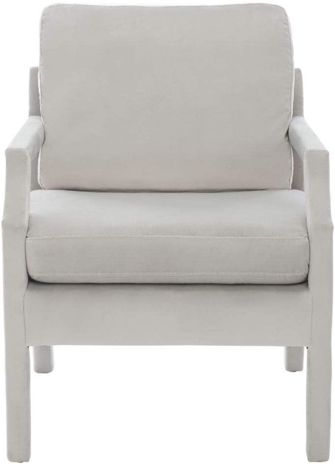Genoa Upholstered Arm Chair - ACH4510 - Light Grey - Safavieh