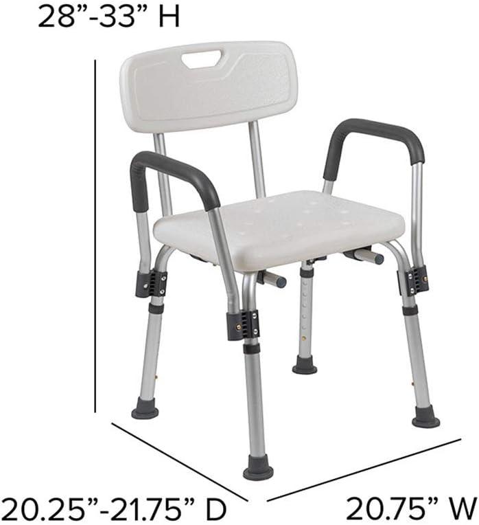 Joey 300 Lb. Capacity Adjustable Bath & Shower Chair with Depth Adjustable Back