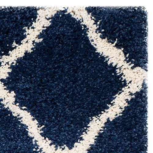 Hudson Shag SGH283 Power Loomed Indoor Accent Rug - Navy/Ivory - 2'3"x3'9" - Safavieh.