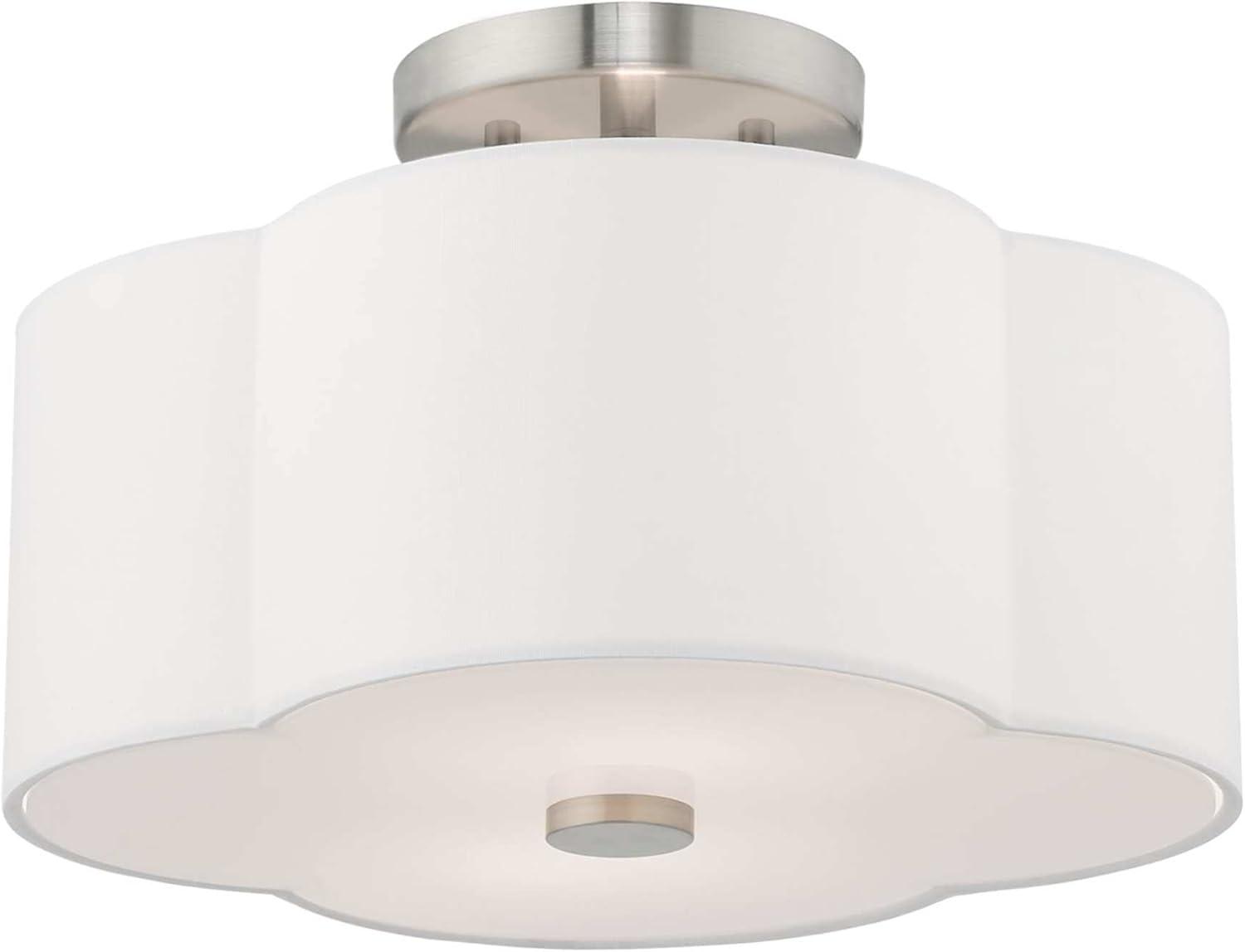 Livex Lighting Chelsea 2 - Light Flush Mount in  Brushed Nickel