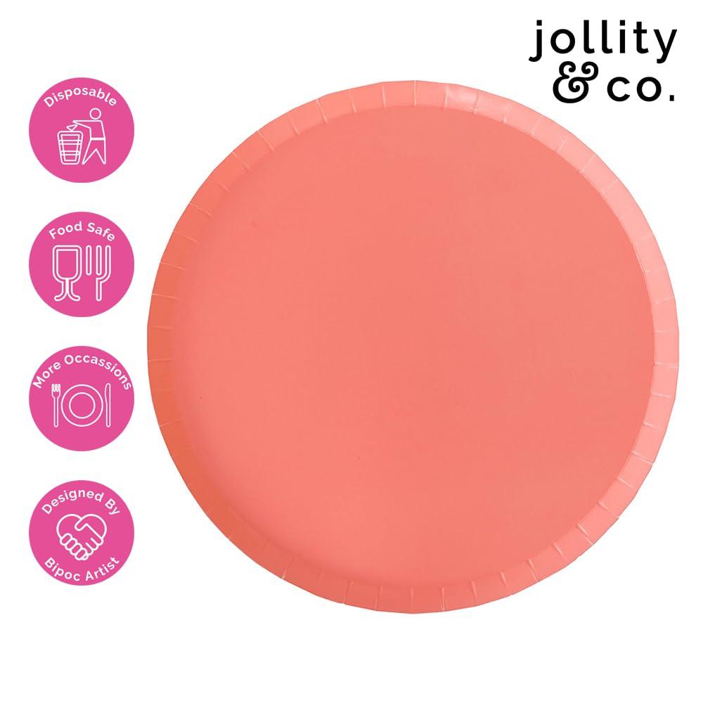 Apricot Orange 8" Paper Dessert Plates - Pack of 8