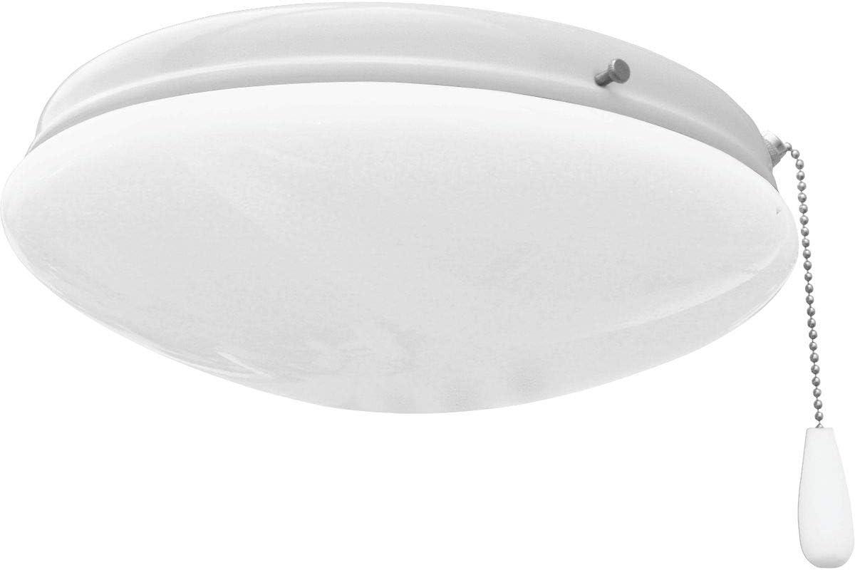 White Opal Glass LED Ceiling Fan Light Kit