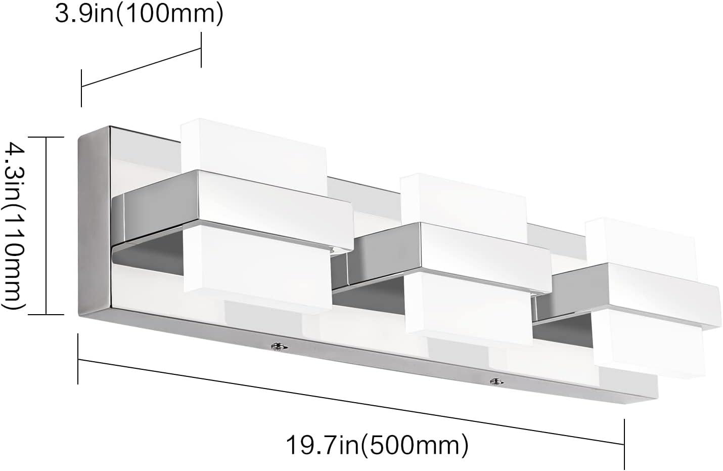 3 - Light Dimmable LED Vanity Light