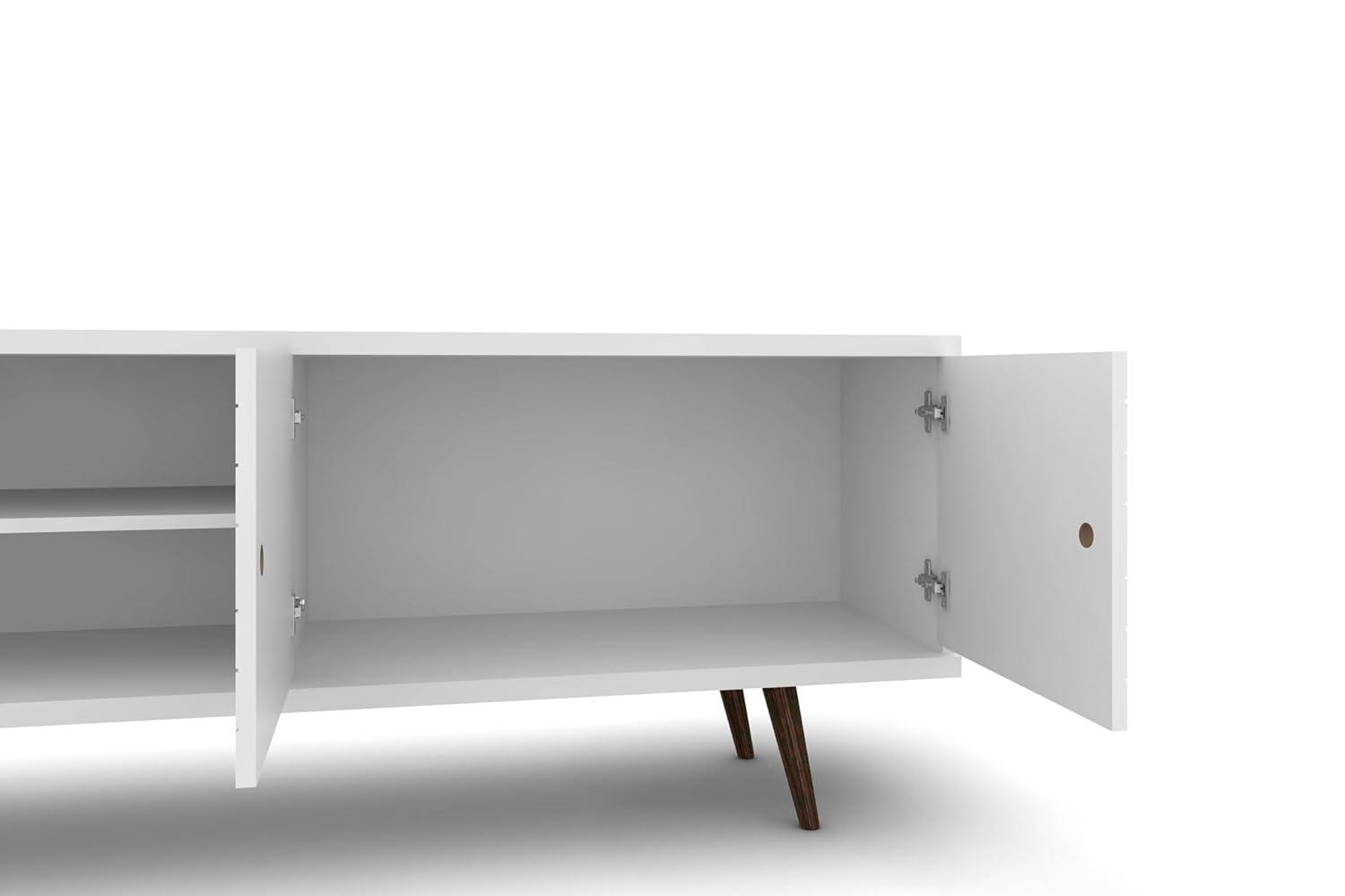 Manhattan Comfort Liberty 62.99 Inch Mid Century Modern Wood TV Stand with Legs