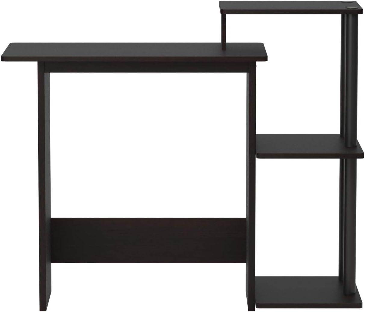 Furinno Efficient Wood Home Laptop Notebook Computer Desk in Espresso/Black