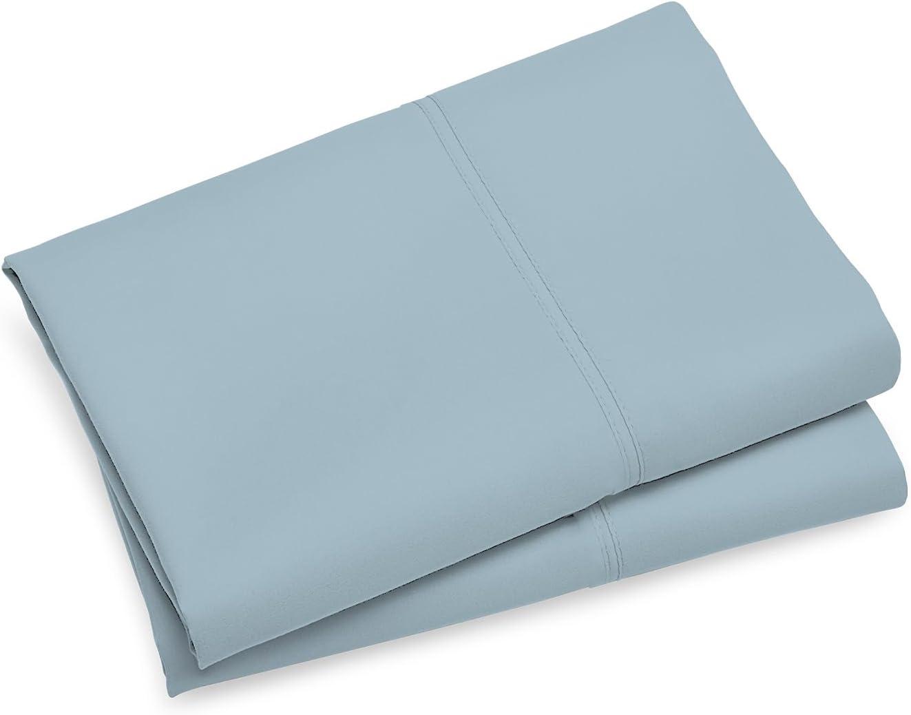 Purity Home 100% Organic Cotton Standard Lavender Percale Pillowcases, 300 Thread Count Breathable, Super Soft, & Cozy 2-Piece Set