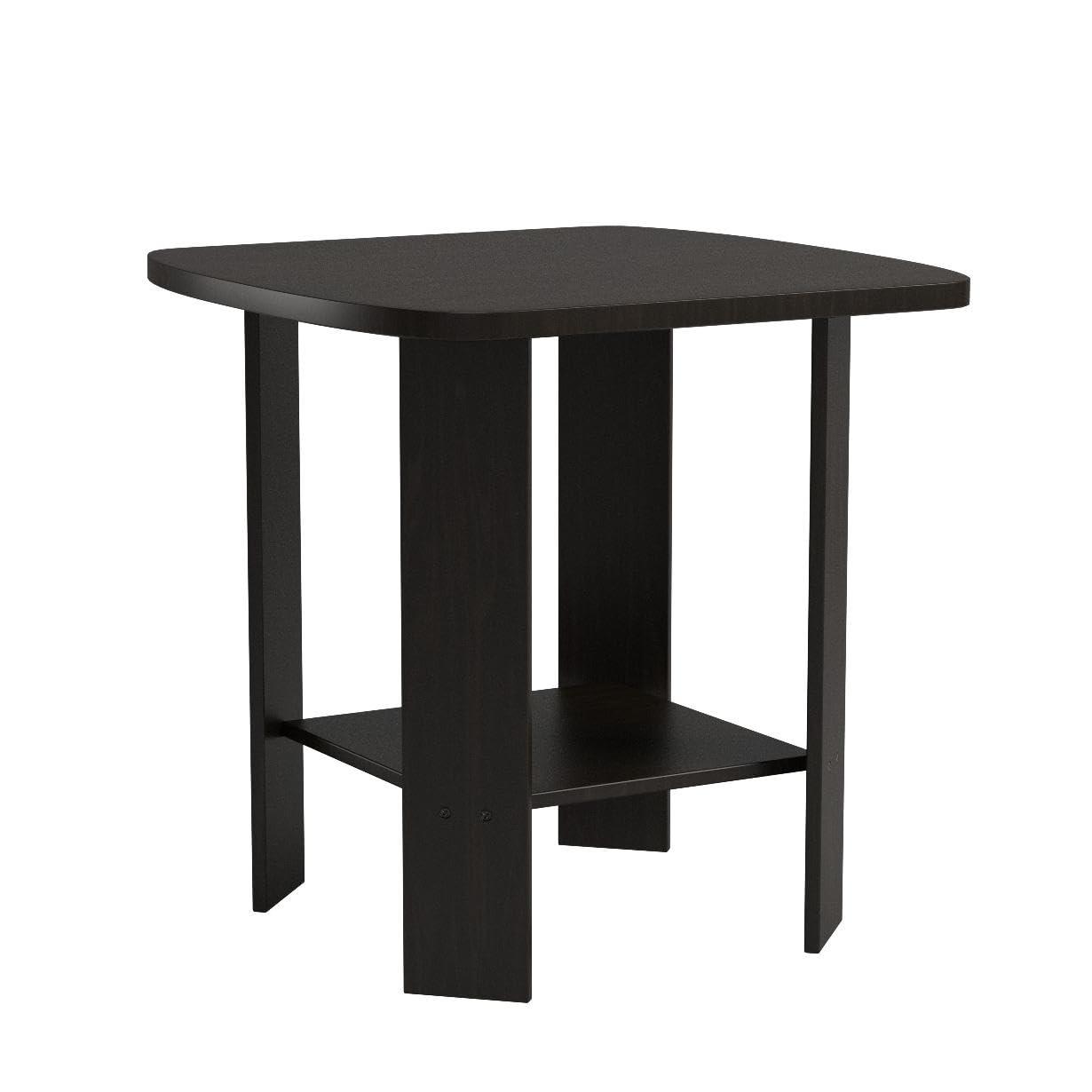 Furinno Simple Design End Table, 2-Pack, Espresso
