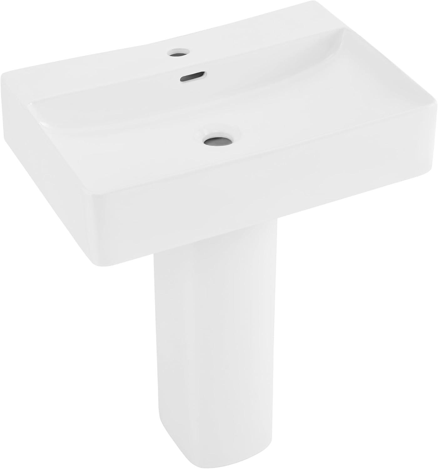 Concorde Square Two-Piece Pedestal Sink