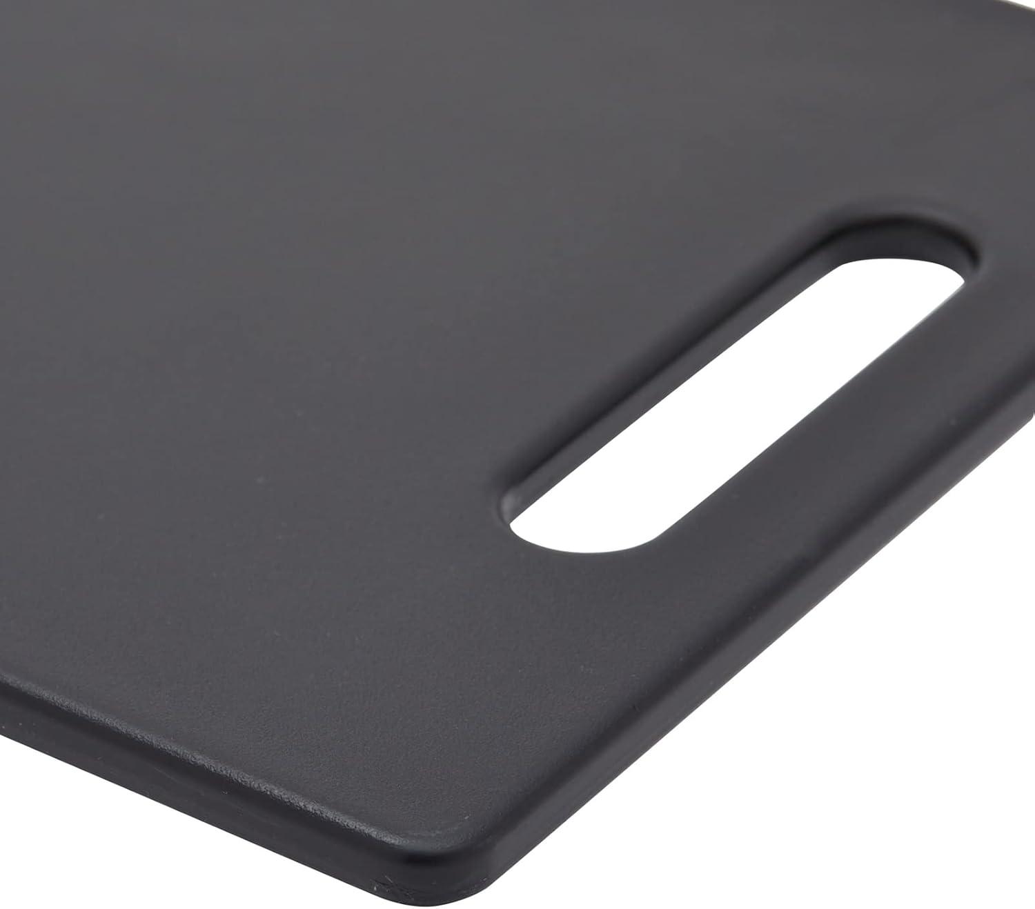 Small Black Plastic Rectangular Chopping Mats with Handles