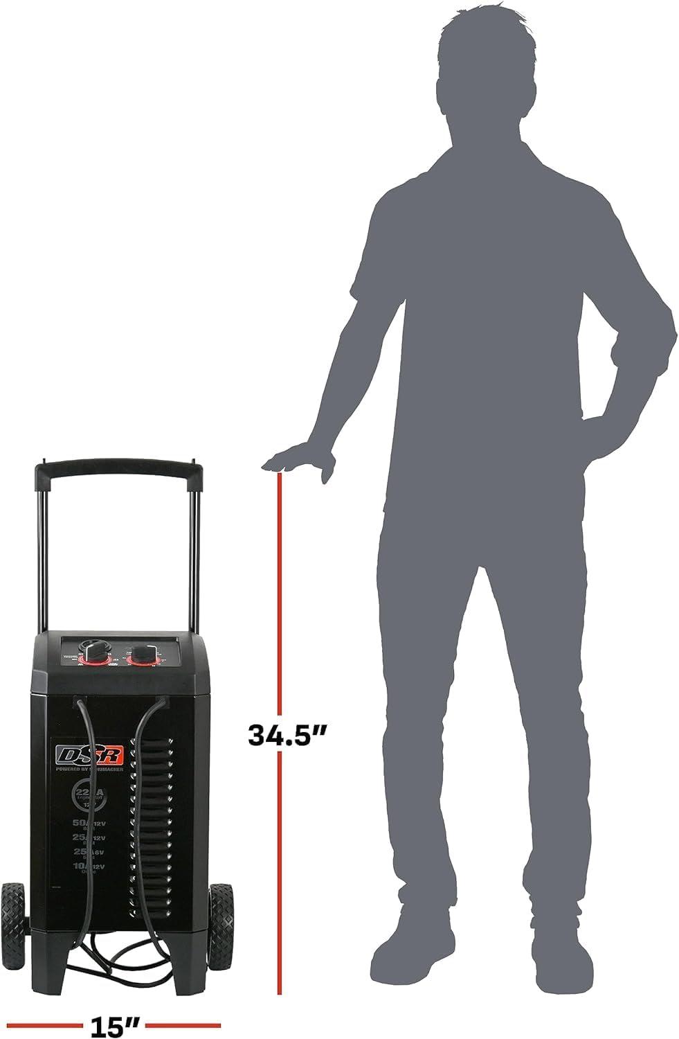 Schumacher Heavy-Duty 225 Amp 6/12V Manual Wheel Charger